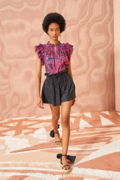 ULLA JOHNSON Fleur Top - Snapdragon -ULLA JOHNSON ULLA JOHNSON Fleur Top SNAPDRAGON 01 MAIN