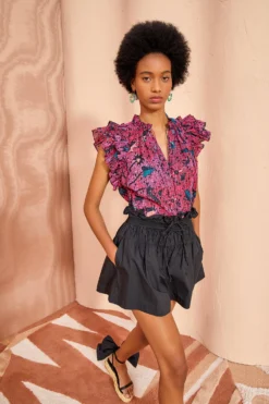 ULLA JOHNSON Fleur Top - Snapdragon