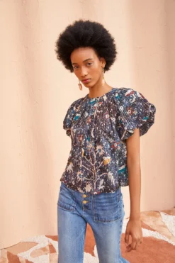 ULLA JOHNSON Flo Top - Jet 7 ULLA JOHNSON Flo Top - Jet -ULLA JOHNSON ULLA JOHNSON Flo Top JET 03