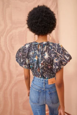 ULLA JOHNSON Flo Top - Jet 8 ULLA JOHNSON Flo Top - Jet -ULLA JOHNSON ULLA JOHNSON Flo Top JET 04