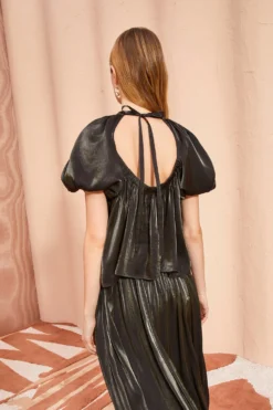 ULLA JOHNSON Flo Top - Noir -ULLA JOHNSON ULLA JOHNSON Flo Top NOIR 0087