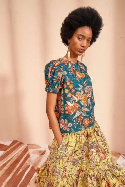 ULLA JOHNSON Frances Top - Delphinium -ULLA JOHNSON ULLA JOHNSON Frances Top DELPHINIUM 0003