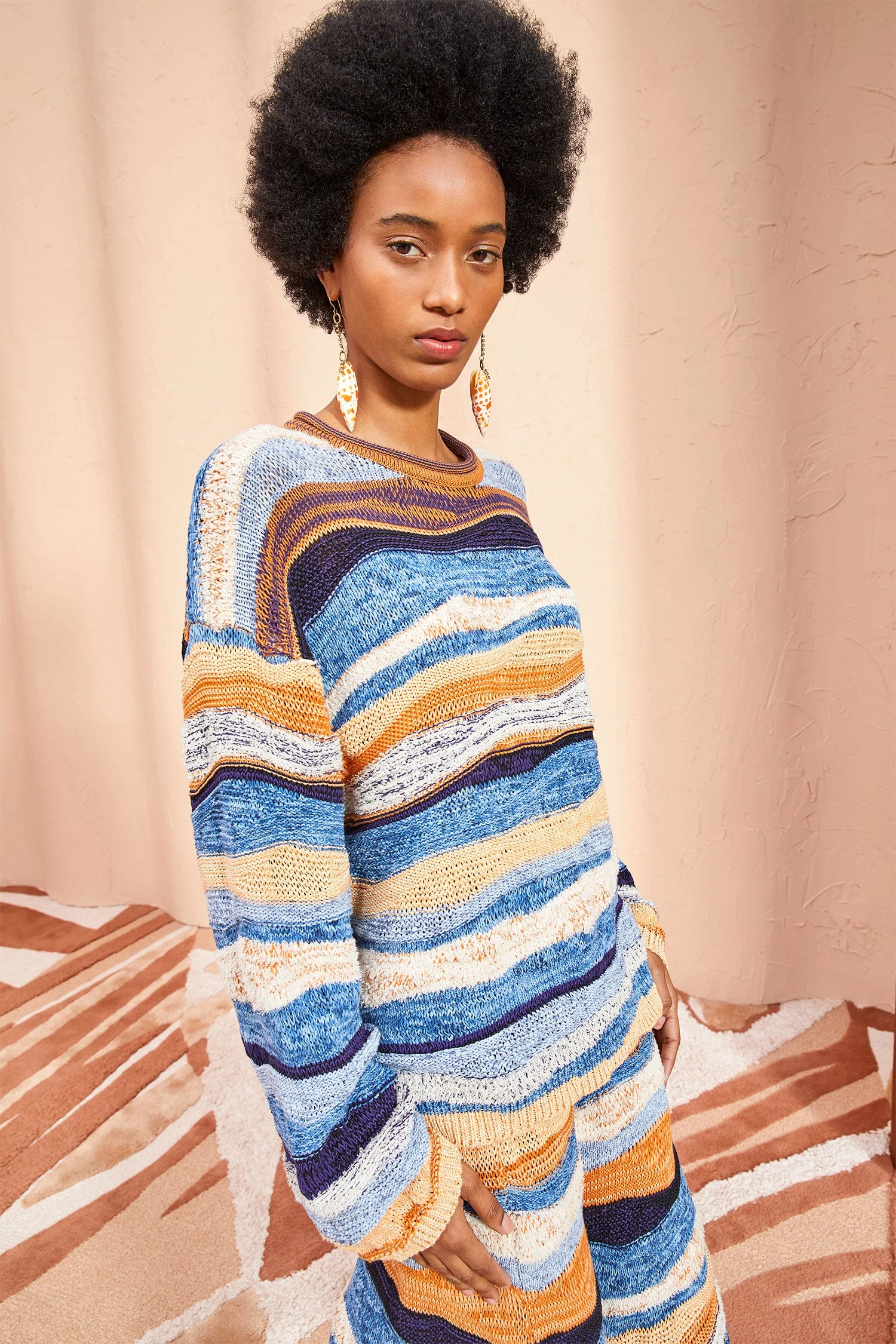 ULLA JOHNSON Francie Pullover - Aegean 4 ULLA JOHNSON Francie Pullover - Aegean - Image 4