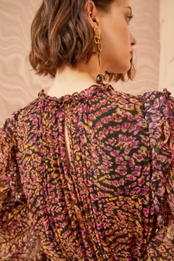 ULLA JOHNSON -ULLA JOHNSON ULLA JOHNSON Gaelle Dress POMEGRANATE 02 ALT