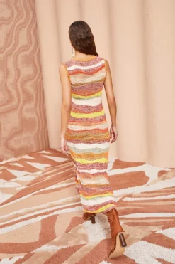 ULLA JOHNSON Gaia Dress - Agate -ULLA JOHNSON ULLA JOHNSON Gaia Dress AGATE 0156