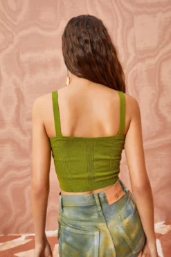 ULLA JOHNSON Giselle Top - Willow -ULLA JOHNSON ULLA JOHNSON Giselle Top WILLOW 0077