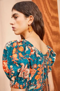 ULLA JOHNSON Golda Dress - Delphinium -ULLA JOHNSON ULLA JOHNSON Golda Dress DELPHINIUM 04