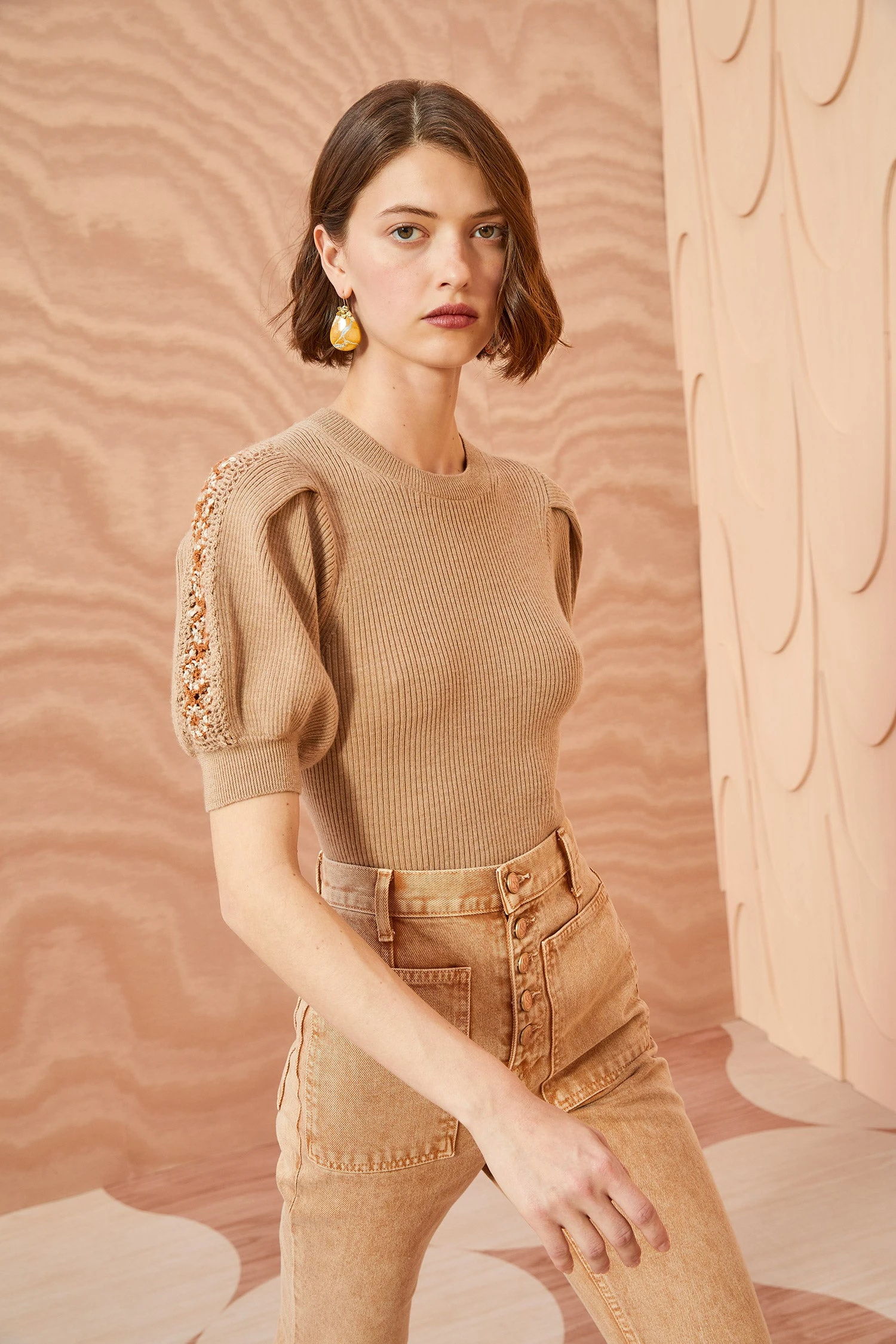 ULLA JOHNSON Harper Top - Fawn 1 ULLA JOHNSON Harper Top - Fawn