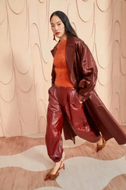 ULLA JOHNSON Helaine Coat - Mahogany 8 ULLA JOHNSON Helaine Coat - Mahogany -ULLA JOHNSON ULLA JOHNSON Helaine Coat MAHOGANY 0085