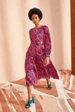 ULLA JOHNSON Helia Dress - Snapdragon