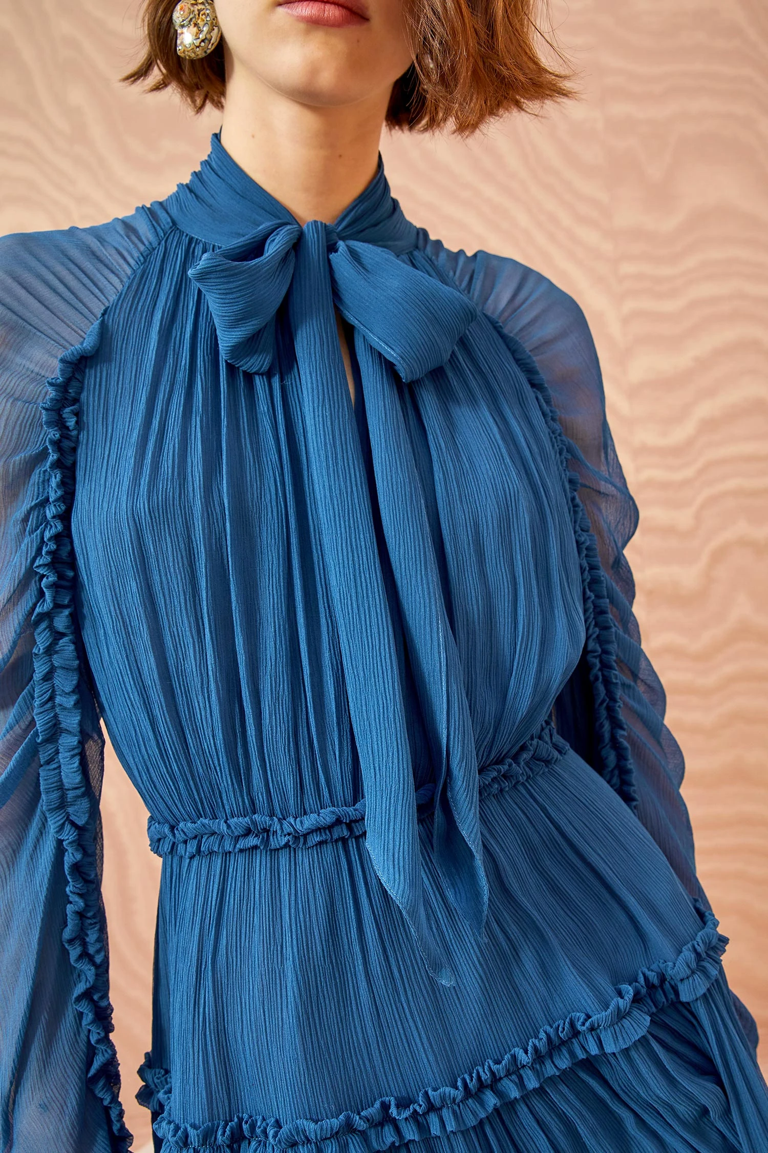 ULLA JOHNSON Idalia Dress - Sapphire 2 ULLA JOHNSON Idalia Dress - Sapphire - Image 2