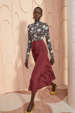 ULLA JOHNSON Imani Skirt - Mahogany