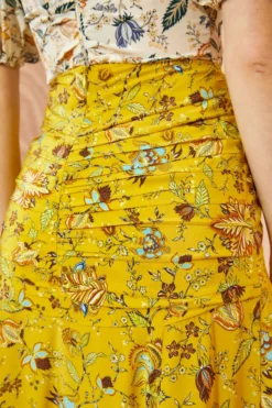 ULLA JOHNSON Imani Skirt - Mimosa -ULLA JOHNSON ULLA JOHNSON Imani Skirt MIMOSA 0114