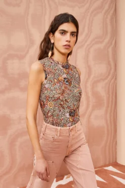 ULLA JOHNSON Ines Top - Wheat Flower 9 ULLA JOHNSON Ines Top - Wheat Flower -ULLA JOHNSON ULLA JOHNSON Ines Top WHEAT FLOWER 0133