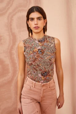 ULLA JOHNSON Ines Top - Wheat Flower 7 ULLA JOHNSON Ines Top - Wheat Flower -ULLA JOHNSON ULLA JOHNSON Ines Top WHEAT FLOWER 05