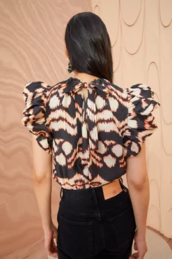 ULLA JOHNSON Iren Top - Obsidian -ULLA JOHNSON ULLA JOHNSON Iren Top OBSIDIAN 05