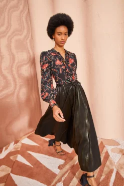 ULLA JOHNSON Irvette Skirt - Noir -ULLA JOHNSON ULLA JOHNSON Irvette Skirt NOIR 0050