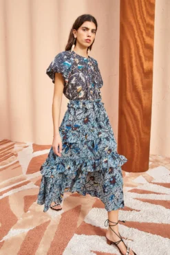 ULLA JOHNSON Josette Skirt - Morning Glory 7 ULLA JOHNSON Josette Skirt - Morning Glory -ULLA JOHNSON ULLA JOHNSON Josette Skirt MORNING GLORY 03