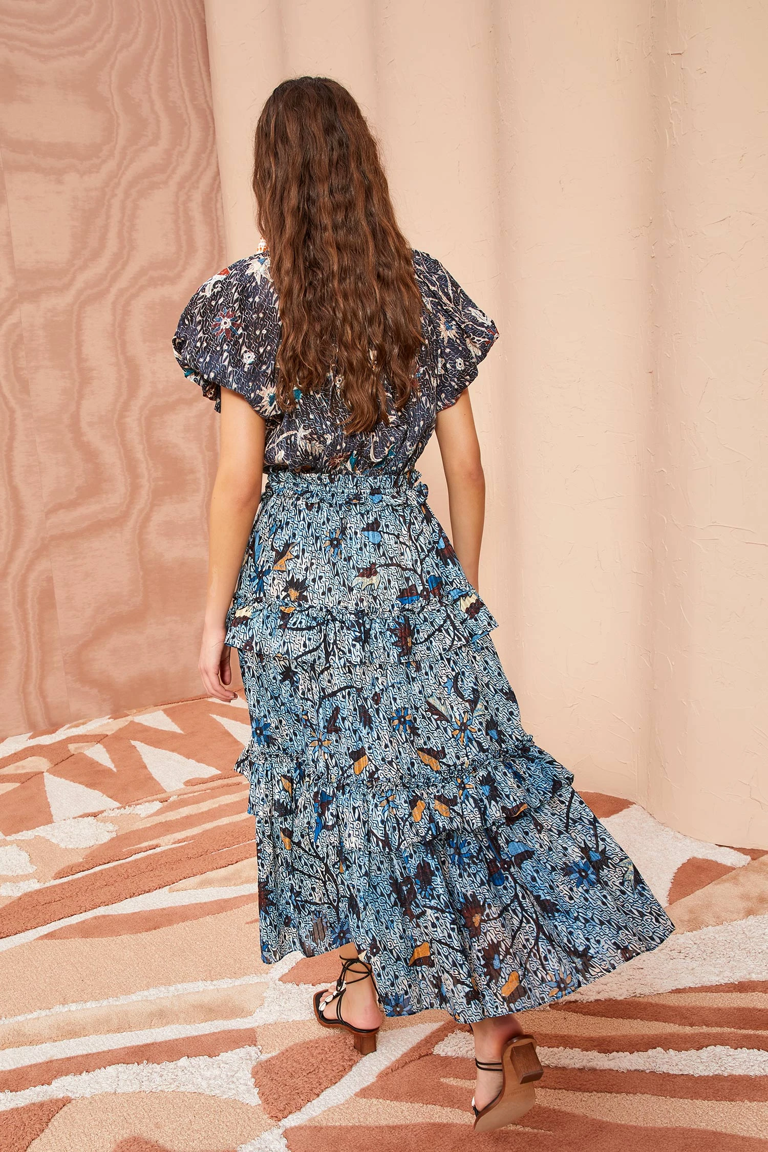 ULLA JOHNSON Josette Skirt - Morning Glory 4 ULLA JOHNSON Josette Skirt - Morning Glory - Image 4