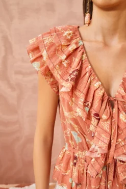 ULLA JOHNSON Kaede Top - Mesa Floral -ULLA JOHNSON ULLA JOHNSON Kaede Top MESA FLORAL 02 ALT