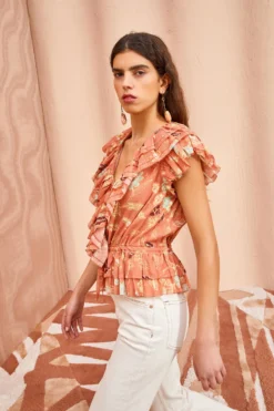 ULLA JOHNSON Kaede Top - Mesa Floral -ULLA JOHNSON ULLA JOHNSON Kaede Top MESA FLORAL 03