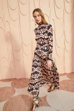 ULLA JOHNSON Kiera Skirt - Obsidian -ULLA JOHNSON ULLA JOHNSON Kiera Skirt OBSIDIAN 03