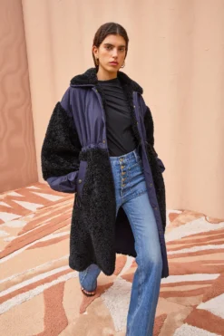 ULLA JOHNSON Killian Coat - Midnight -ULLA JOHNSON ULLA JOHNSON Killian Coat MIDNIGHT 0133