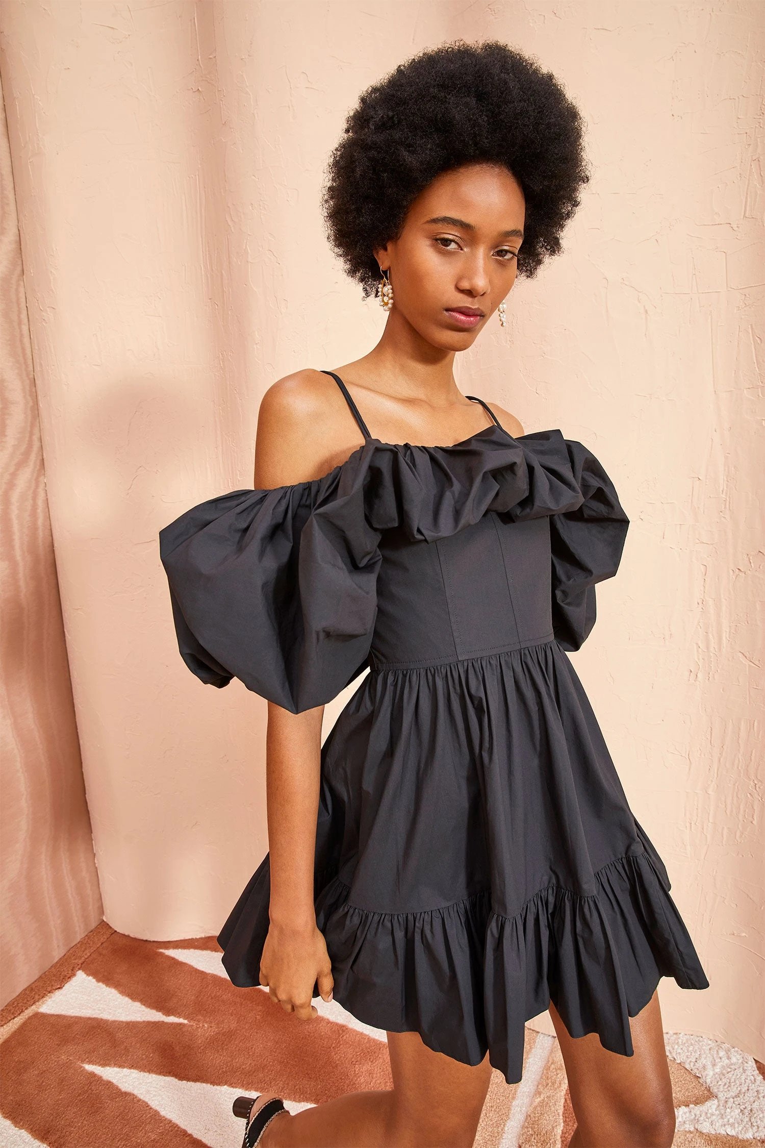 ULLA JOHNSON Lila Dress - Noir 1 ULLA JOHNSON Lila Dress - Noir