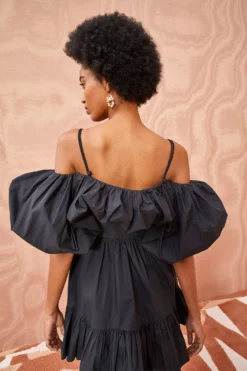 ULLA JOHNSON Lila Dress - Noir 8 ULLA JOHNSON Lila Dress - Noir -ULLA JOHNSON ULLA JOHNSON LILA DRESS NOIR 04