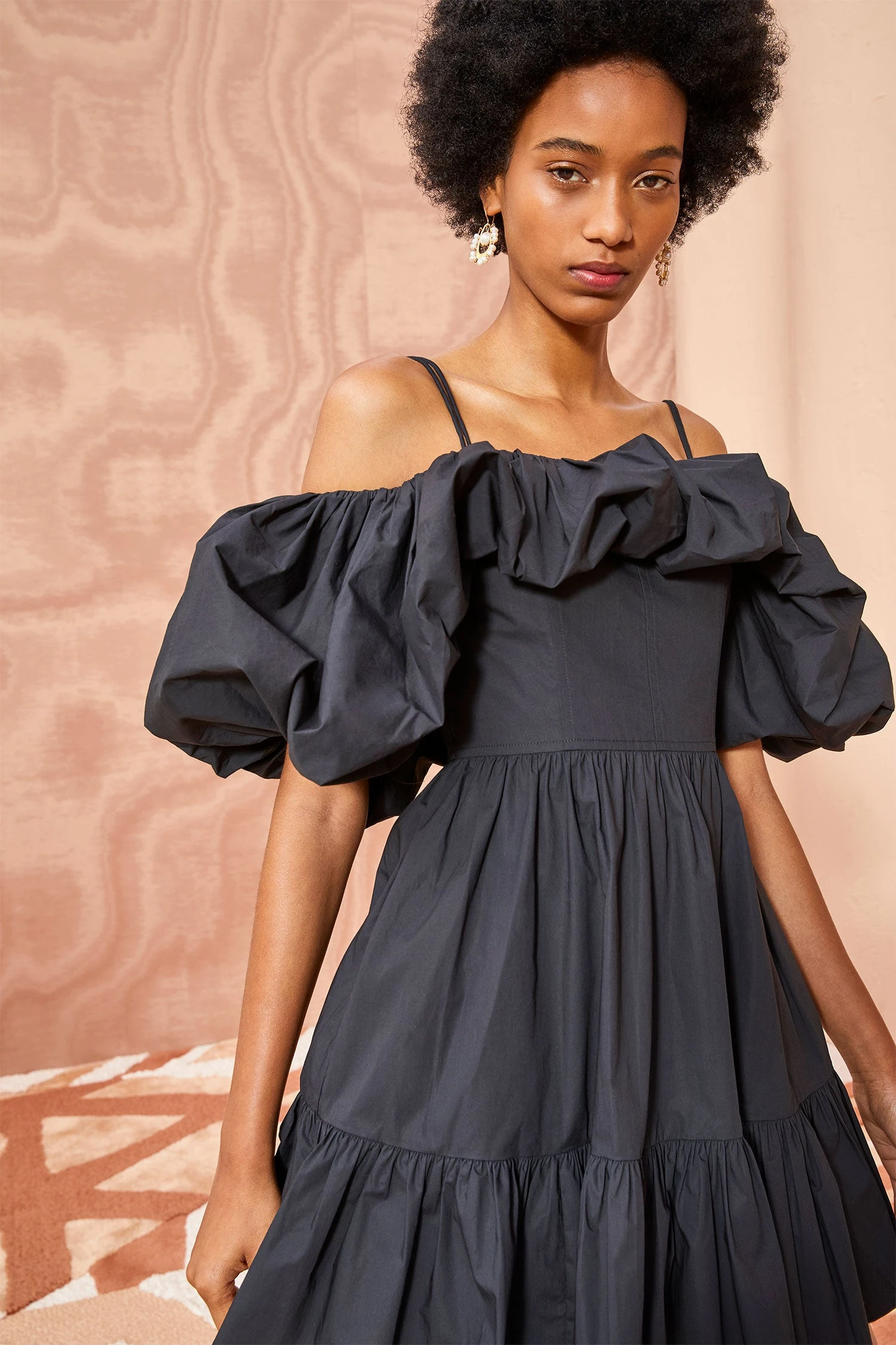 ULLA JOHNSON Lila Dress - Noir 5 ULLA JOHNSON Lila Dress - Noir - Image 5