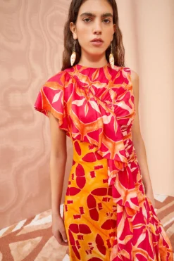 ULLA JOHNSON Lali Dress - Tigerlilly -ULLA JOHNSON ULLA JOHNSON Lali Dress TIGERLILLY 02 ALT