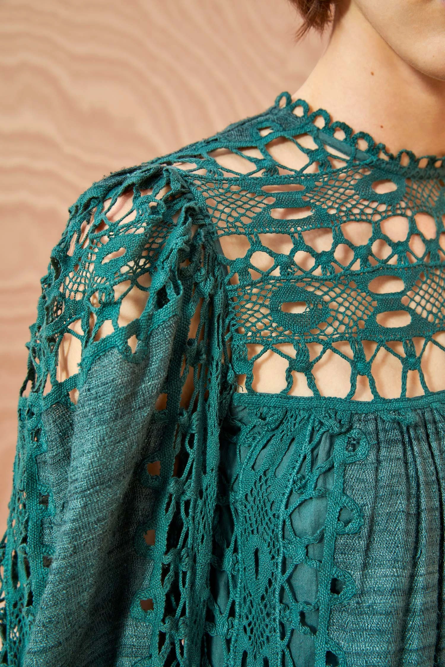 ULLA JOHNSON Lata Dress - Cypress 4 ULLA JOHNSON Lata Dress - Cypress - Image 4