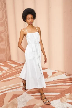 ULLA JOHNSON Leela Dress - Pristine -ULLA JOHNSON ULLA JOHNSON Leela Dress PRISTINE 04