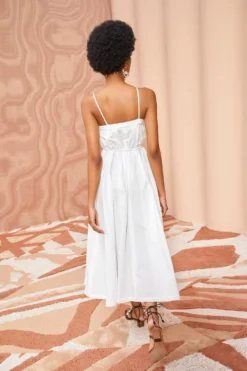 ULLA JOHNSON Leela Dress - Pristine -ULLA JOHNSON ULLA JOHNSON Leela Dress PRISTINE 05