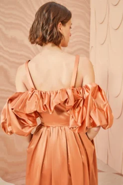 ULLA JOHNSON Lelita Dress - Copper -ULLA JOHNSON ULLA JOHNSON Lelita Dress COPPER 0171