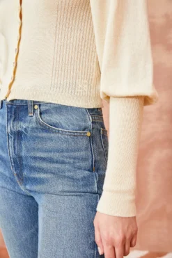 ULLA JOHNSON Leslie Cardigan - Chalk 7 ULLA JOHNSON Leslie Cardigan - Chalk -ULLA JOHNSON ULLA JOHNSON Leslie Cardigan CHALK 0067