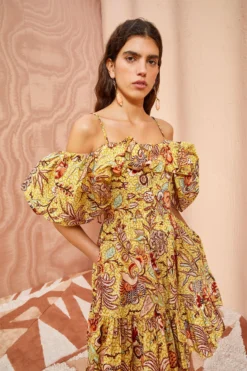 ULLA JOHNSON Lila Dress - Calla Lily