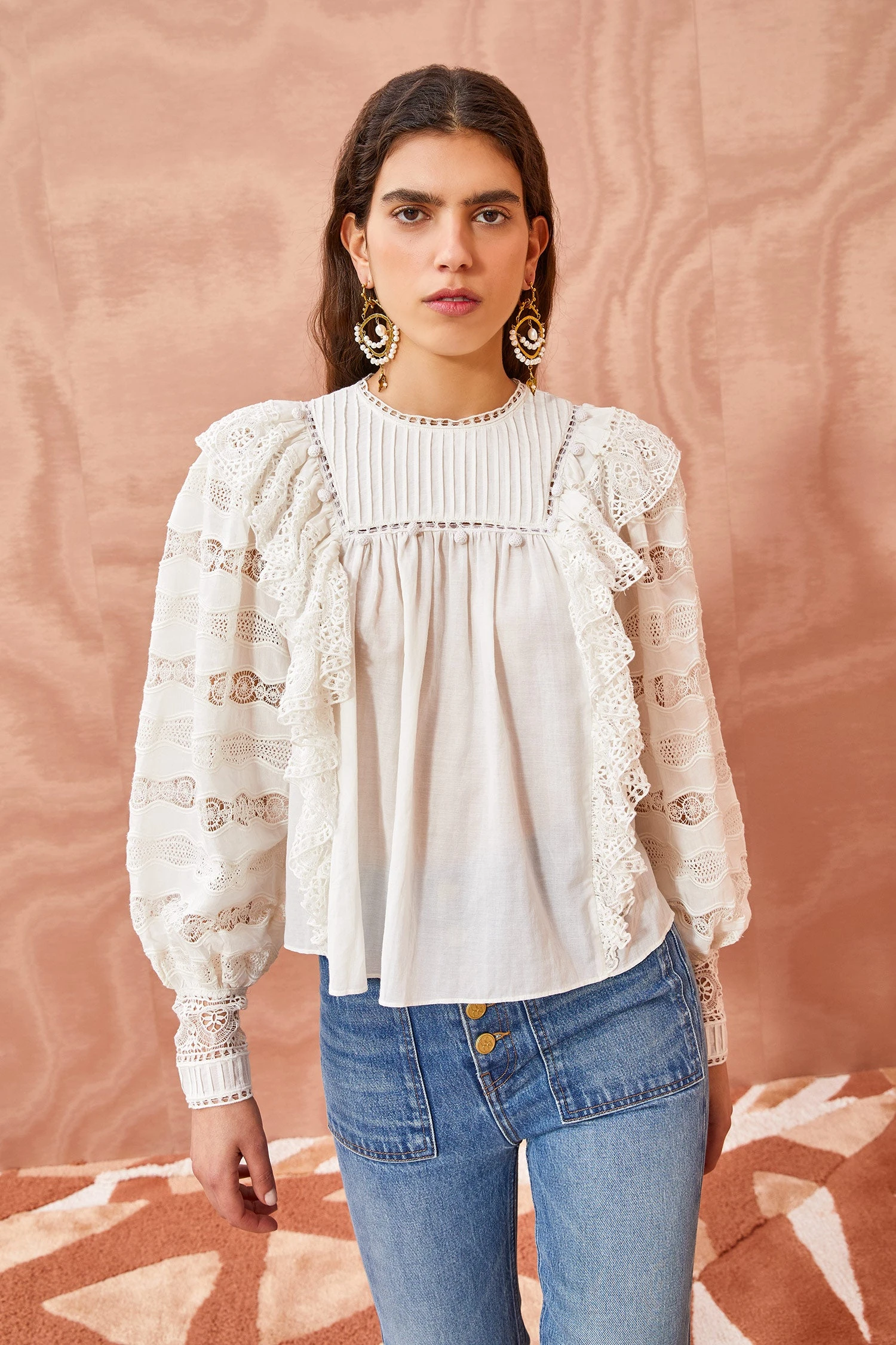 ULLA JOHNSON Lily Blouse - Pristine 1 ULLA JOHNSON Lily Blouse - Pristine