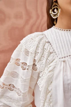 ULLA JOHNSON Lily Blouse - Pristine 8 ULLA JOHNSON Lily Blouse - Pristine -ULLA JOHNSON ULLA JOHNSON Lily Blouse PRISTINE 05