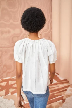 ULLA JOHNSON Lora Top - Pristine -ULLA JOHNSON ULLA JOHNSON Lora Top PRISTINE 04