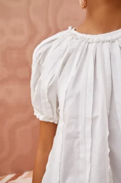 ULLA JOHNSON Lora Top - Pristine -ULLA JOHNSON ULLA JOHNSON Lora Top PRISTINE 05