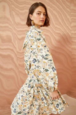 ULLA JOHNSON Lula Dress - Gardenia -ULLA JOHNSON ULLA JOHNSON Lula Dress GARDENIA 0114