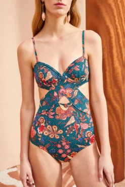 ULLA JOHNSON Luna Maillot - Delphinium -ULLA JOHNSON ULLA JOHNSON Luna Maillot DELPHINIUM 02 ALT