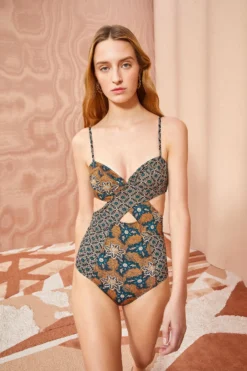 ULLA JOHNSON Luna Maillot - Parrot -ULLA JOHNSON ULLA JOHNSON Luna Maillot PARROT 03