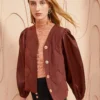 ULLA JOHNSON Maddox Jacket - Mahogany