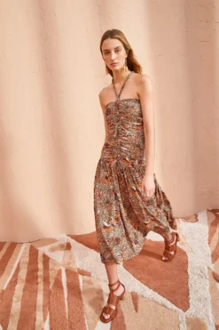 ULLA JOHNSON Marcella Dress - Wheat Flower -ULLA JOHNSON ULLA JOHNSON Marcella Dress WHEAT FLOWER 03