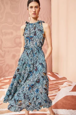 ULLA JOHNSON Mariam Dress - Morning Glory -ULLA JOHNSON ULLA JOHNSON Mariam Dress MORNING GLORY 03