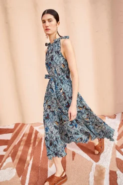 ULLA JOHNSON Mariam Dress - Morning Glory -ULLA JOHNSON ULLA JOHNSON Mariam Dress MORNING GLORY 05