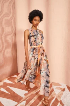 ULLA JOHNSON Marietta Dress - Fire Opal