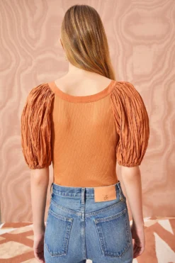 ULLA JOHNSON Marika Top - Chestnut 8 ULLA JOHNSON Marika Top - Chestnut -ULLA JOHNSON ULLA JOHNSON Marika Top CHESTNUT 04